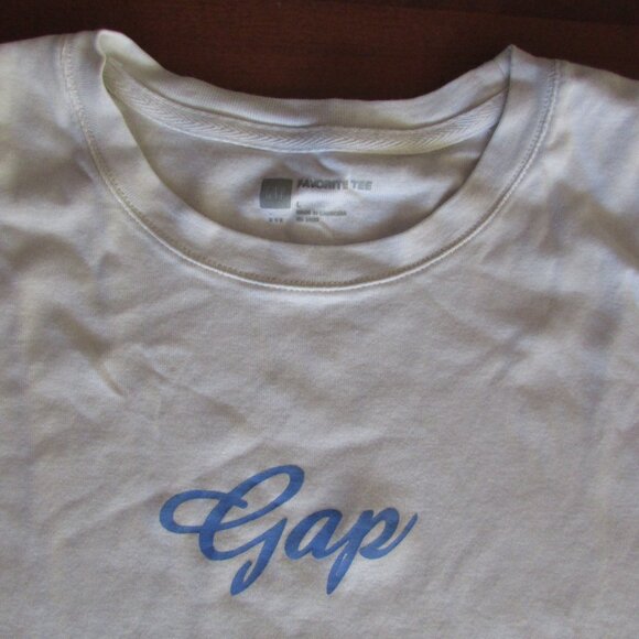 GAP Classic White Logo T-Shirt - Vintage - Large - Picture 4 of 9